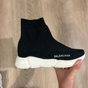 Black sock boots/booties/sneakers
